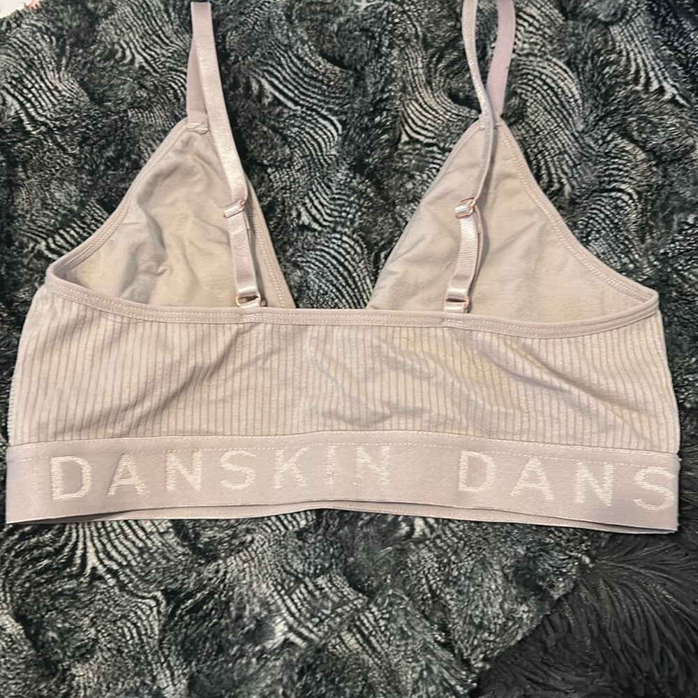 Danskin Women's Ribbed Bralette - Light Gray - Picture 2 of 3